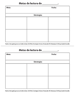 Reading Goals Form 