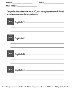 Stop and Jot Form 